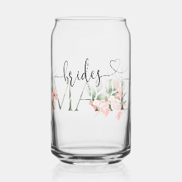 Floral Bridesmaid Vorschlag Geschenk Dosenglas