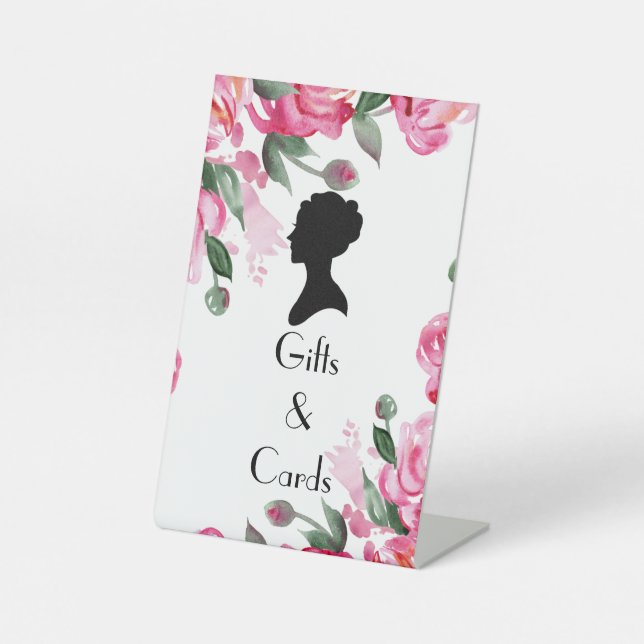 FLORAL BRIDGERTON BRAUTPARTY SOCKELSCHILD (Vorderseite)