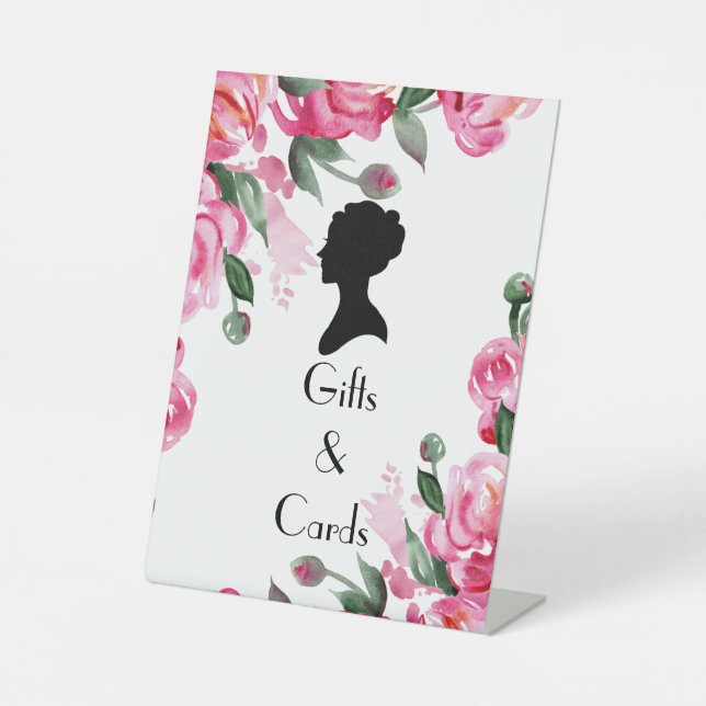 FLORAL BRIDGERTON BRAUTPARTY SOCKELSCHILD (Vorderseite)