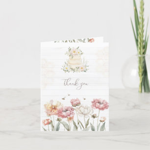 Floral Brie to Bee Brautparty Vielen Dank Karten