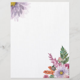 floral briefbogen