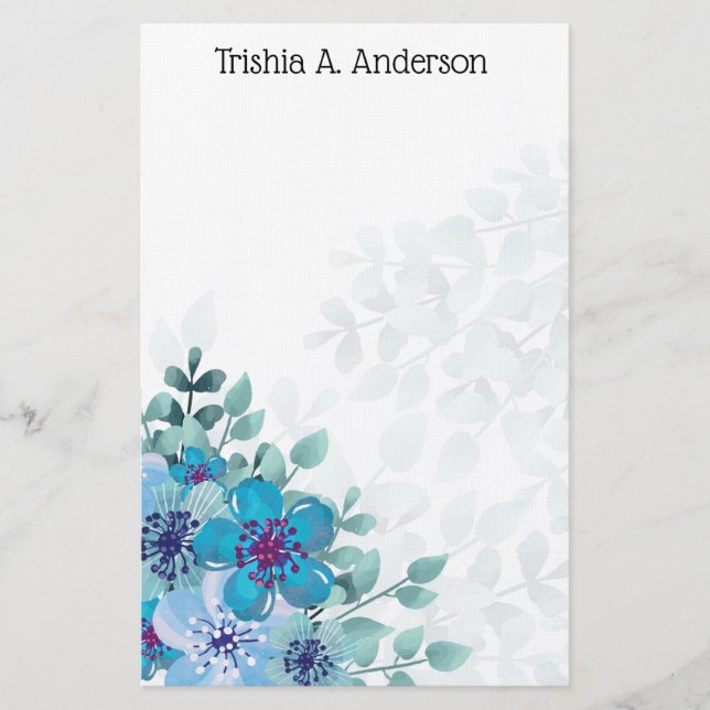 floral briefpapier (Vorderseite)