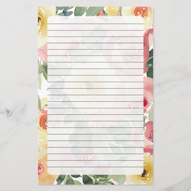 floral briefpapier (Vorderseite)
