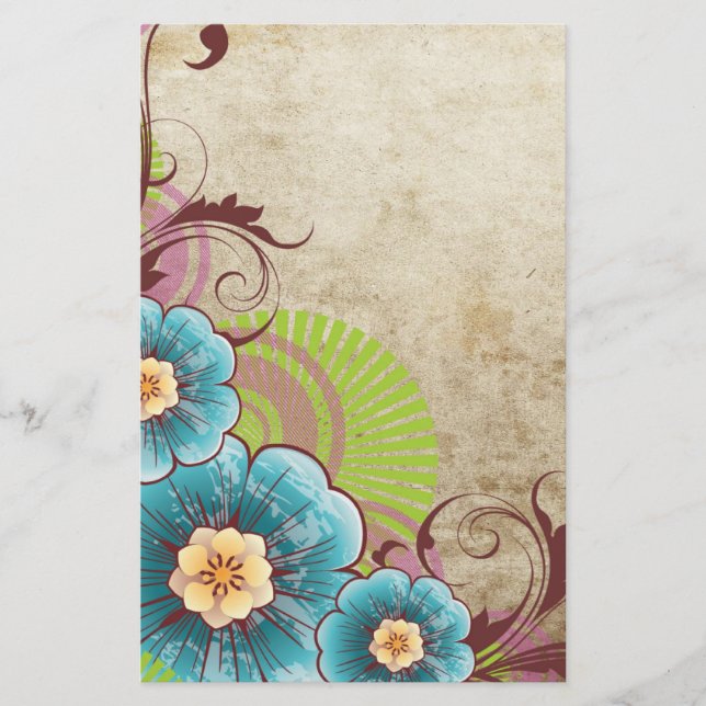 floral briefpapier (Vorderseite)