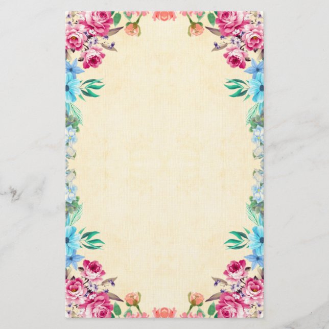 floral briefpapier (Vorderseite)
