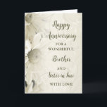 Floral Brother & Sister für Juristen Jahrestag Karte<br><div class="desc">Glückliche Hochzeitskarte für Schwestern und Schwestern im Jurastudium mit wunderschönen Vintagen Blume-Mustern und sentimentalem Vers.</div>
