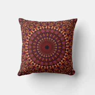 Floral Brown Mandala Design-48566 Kissen