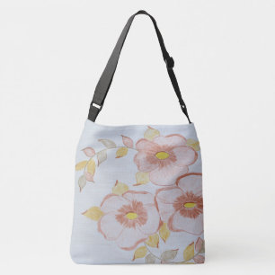 Floral Brown-Tasche Tragetaschen Mit Langen Trägern