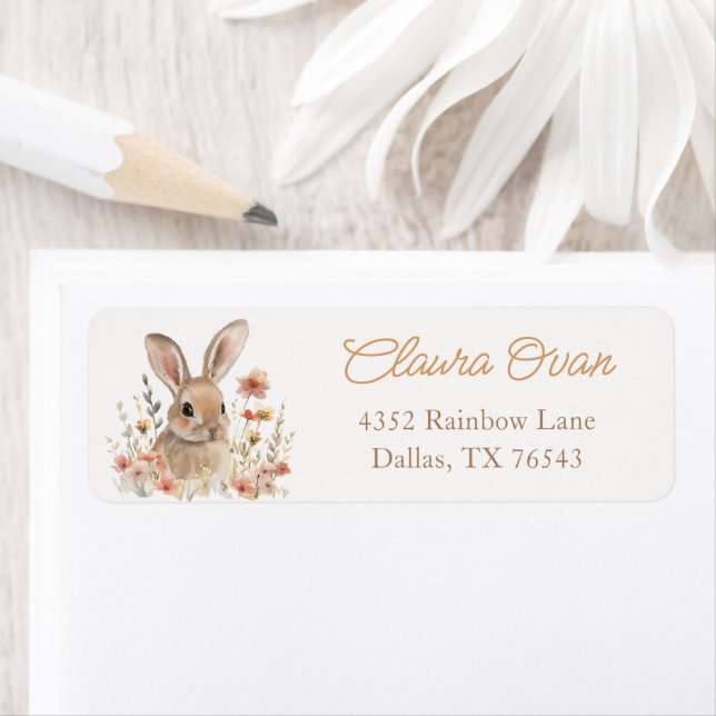 Floral Bunny Baby Showmarke (Insitu)