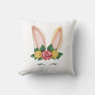 Floral Bunny Fantasy Kissen