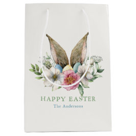 Floral Bunny Ohr & Eggs Ostern Mittlere Geschenktüte