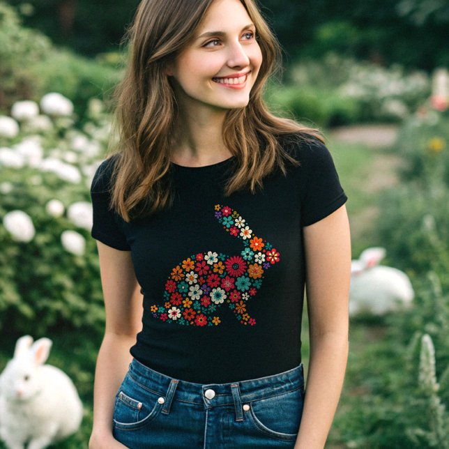 Floral Bunny T-Shirt (Von Creator hochgeladen)