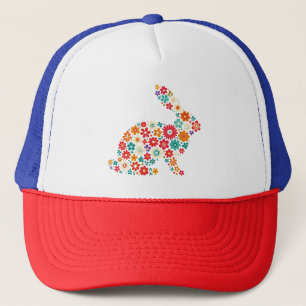 Floral Bunny Truckerkappe