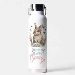 Floral Bunny Water Flasche