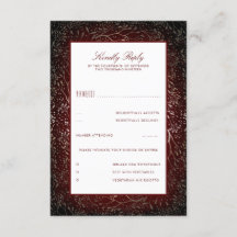 Floral Burgundy Red Vintage Wedding UAWG