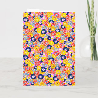Floral burst karte