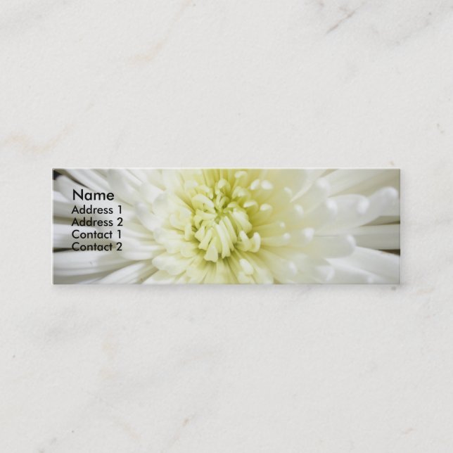 Floral Business Card Mini Visitenkarte (Vorderseite)