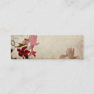 Floral Business Card Mini Visitenkarte