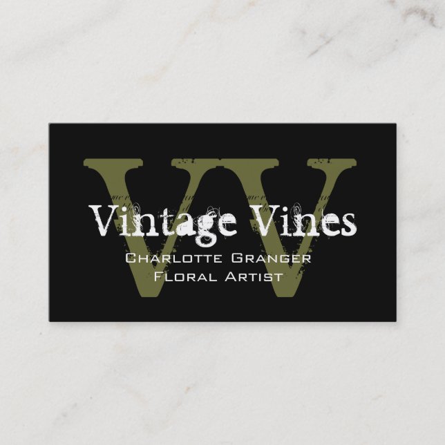 Floral Business Card Visitenkarte (Vorderseite)