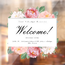 Floral Business Openings Stunden Willkommensweises