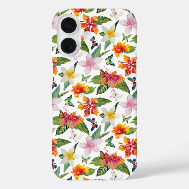 Floral Butterfly Case-Mate iPhone Hülle (Rückseite)