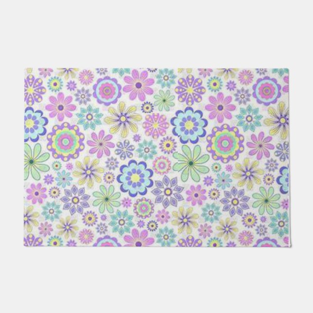 Floral Butterfly Door Mat Fußmatte (Vorderseite)
