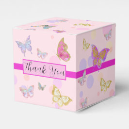 Floral Butterfly Garden Ribbon Gastgeschenk Box Geschenkschachtel