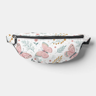 Floral Butterfly Pastel Garden Botanical Elegance Bauchtasche
