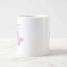 Floral Butterfly Personalisierte Mama Jumbo-Tasse