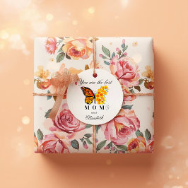 Floral Butterfly Personalized Favor Tags Geschenkanhänger