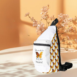 Floral Butterfly Personalized Sling Bag