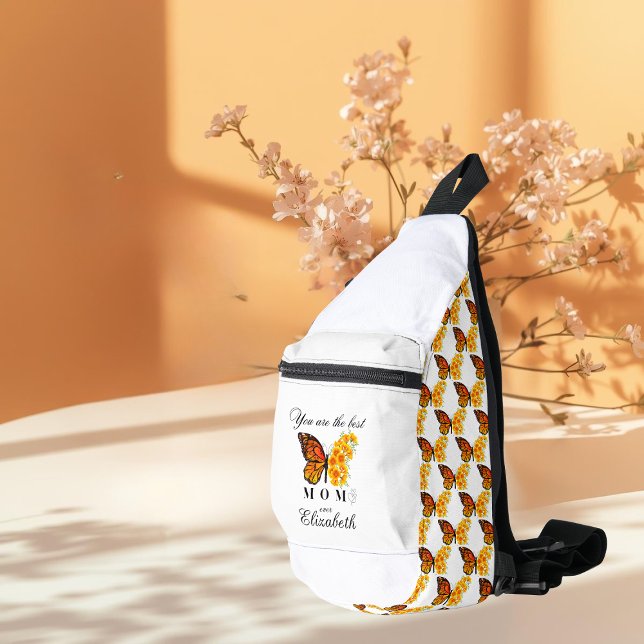Floral Butterfly Personalized Sling Bag (Von Creator hochgeladen)