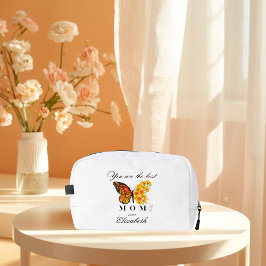 Floral Butterfly Personalized Toiletry Bag Waschbeutel