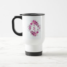 Floral Butterfly Travel Mug Reisebecher