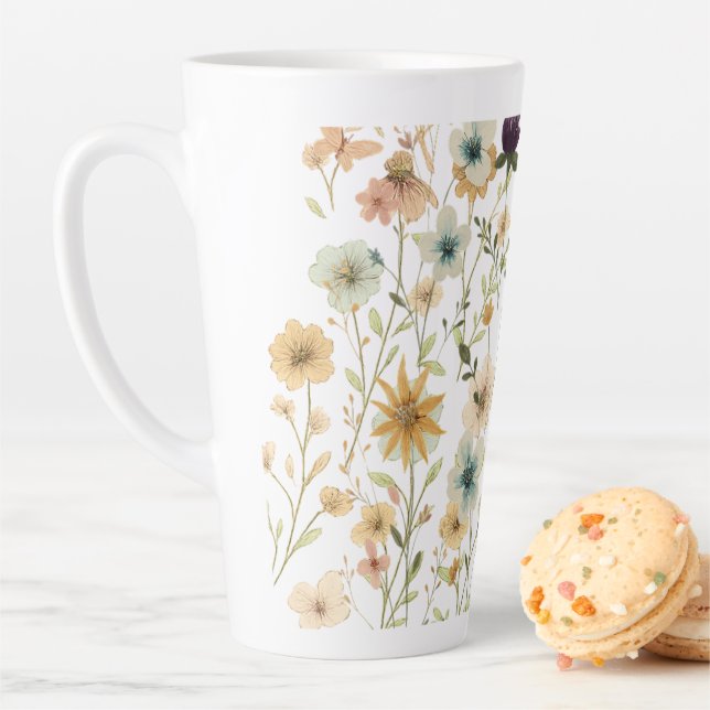 Floral & Butterfly,  Whimsical Garden-Inspired  Milchtasse (Beispiel)