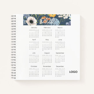 floral calendario 2026 notizbuch