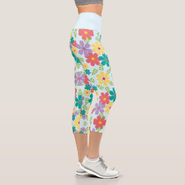 floral capri leggings