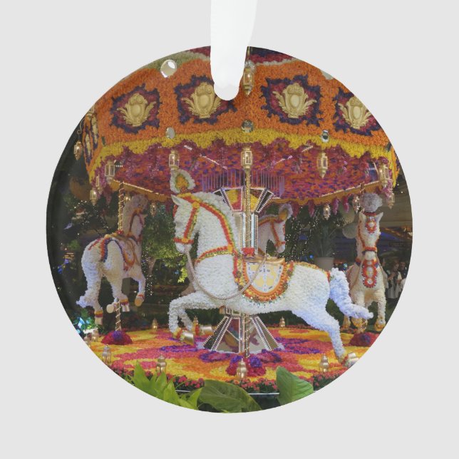 Floral Carousel Wynn Las Vegas Ornament (Vorderseite)