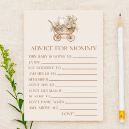 Floral Carriage Advice Baby Shooting Game Activity