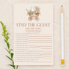 Floral Carriage Finden Sie das Baby Duschspiel