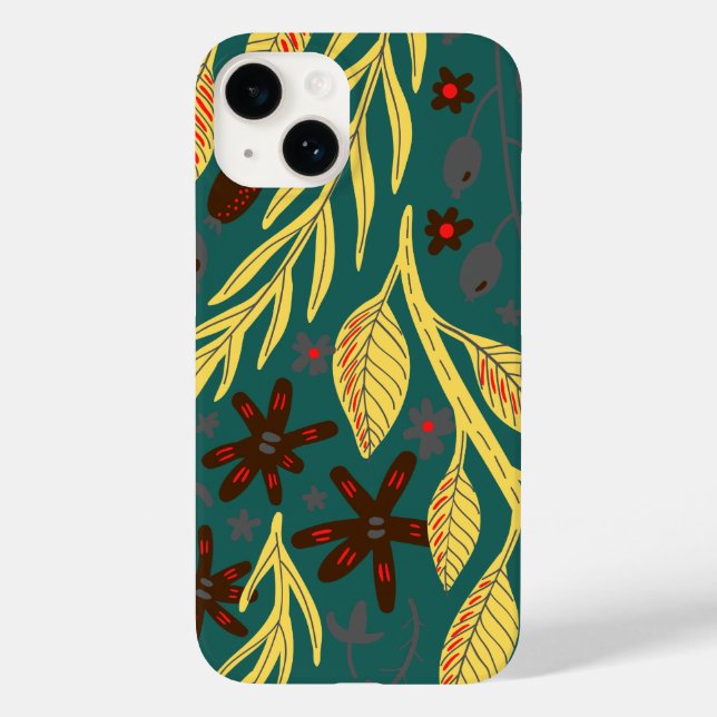 Floral Case-Mate iPhone Hülle (Rückseite)