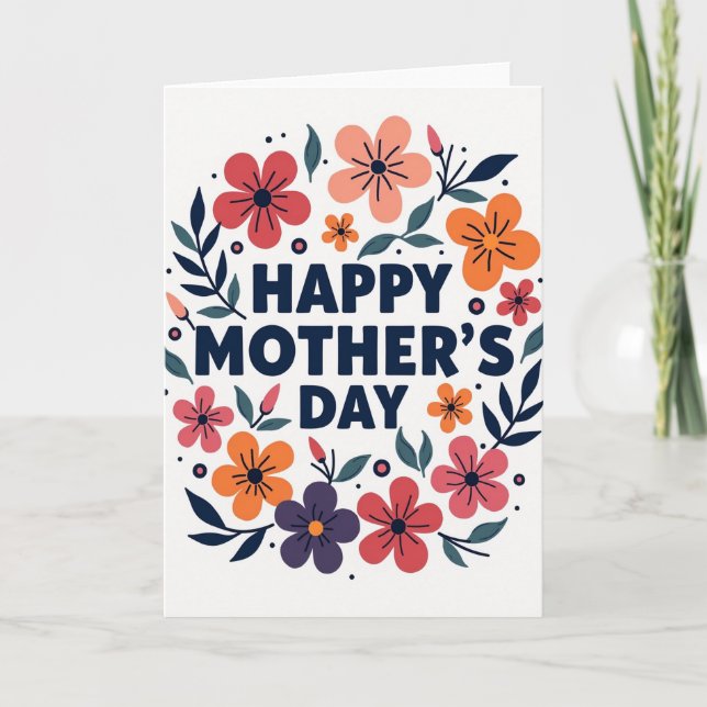 Floral Celebration Card Karte (Vorderseite)