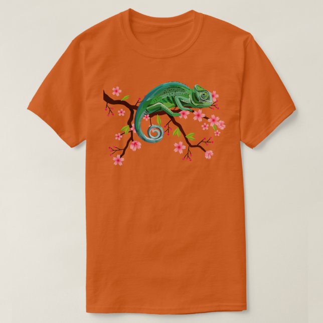 Floral Chameleon T-Shirt (Design vorne)