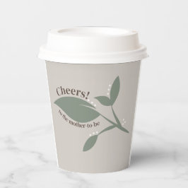 Floral Cheers zum Mama-to-be-Party-Cup Pappbecher