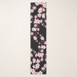 Floral Cherry Blossom Pink Black Schal<br><div class="desc">Hübsche rosa Kirschblüten auf schwarzem Hintergrund. China betrachtet die Kirschblüte als Repräsentation weiblicher Schönheit und Powers. Die asiatische Motive Rosa Kirschblüte auf dem schwarzen Hintergrund sind ein Anblick zu sehen und fügen eine Touch von Exklusivität und Stil.</div>