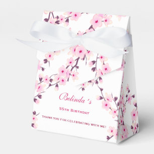 Floral Cherry Blossom Pink White   Benutzerdefinie Geschenkschachtel