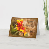 Floral Christian Birthday Card