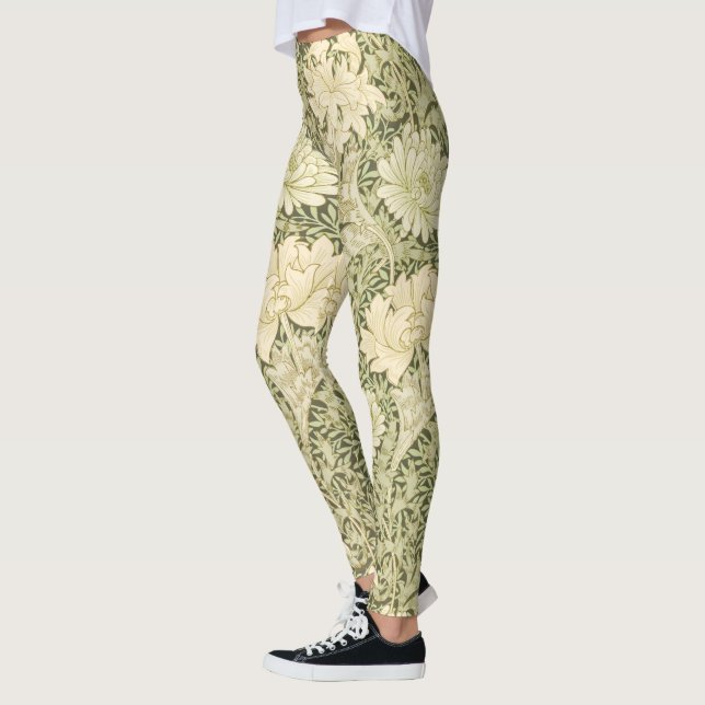 Floral Chrysanthemum Pattern (von William Morris) Leggings (Links)