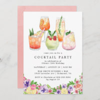 Floral Citrus | Fun Summer Cocktail Party Geburtst