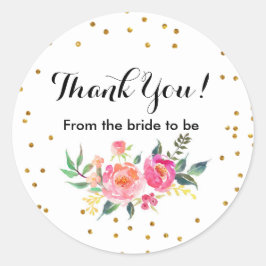 Floral Confetti Vielen Dank, Sticker
